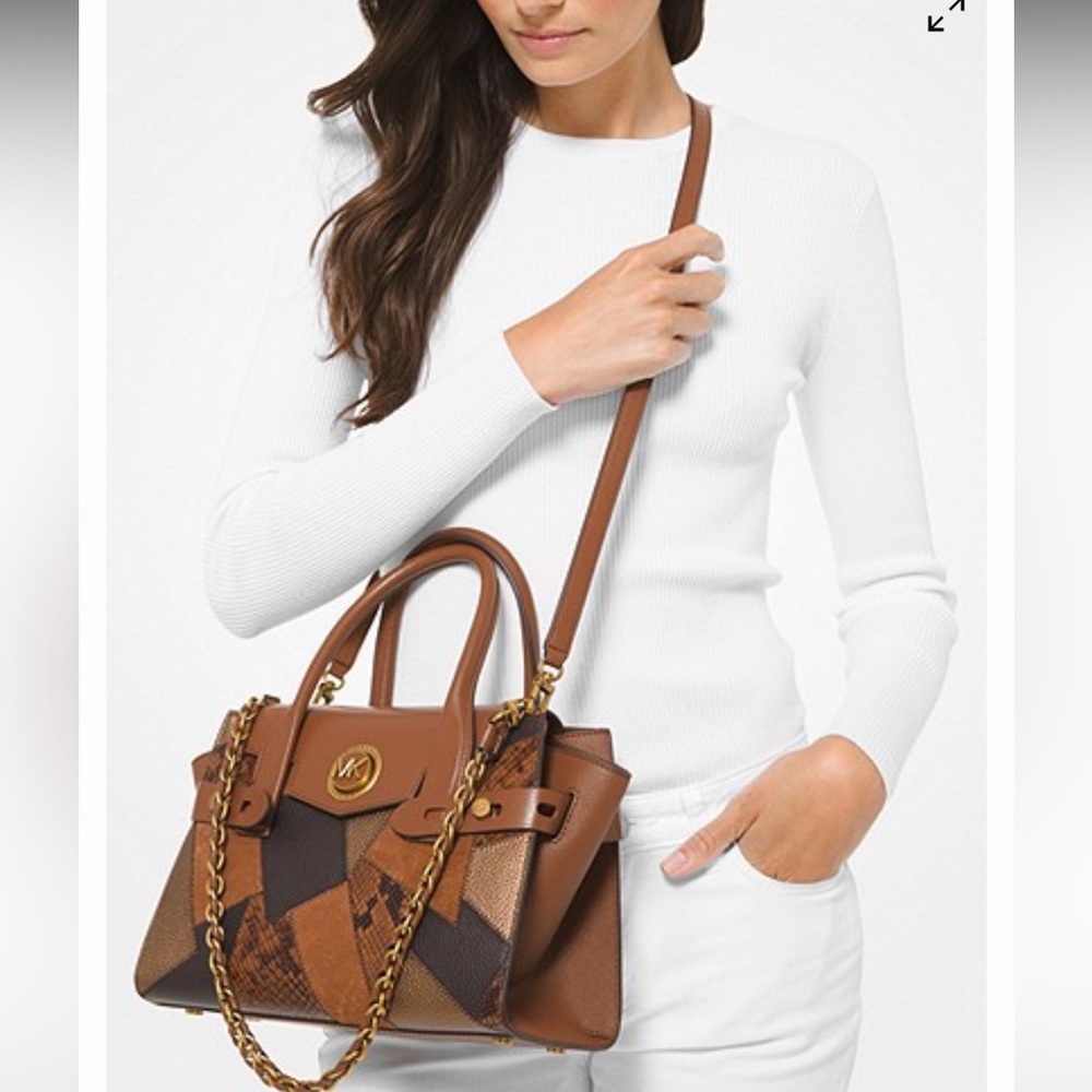 Michael Kors Carmen Small Patchwork Embossed Leat… - image 3